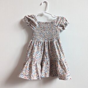 Cheeky Plum Dress 2T Girls Dainty Floral Smocked